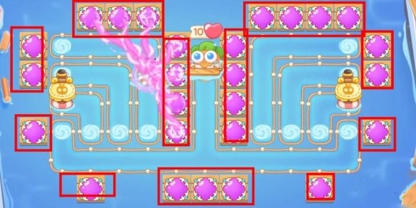 《保卫萝卜4》暖暖汤泉第14关通关攻略