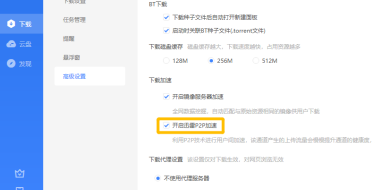 《迅雷》如何开启迅雷P2P加速功能